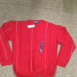 NWT Chaps Ralph Lauren Red Crew Neck Sweater XXL